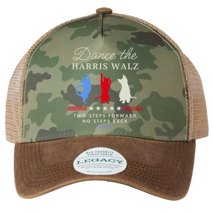 Kamala Harris Walz 2024 Waltz Dance 2 Steps Forward Not Back Legacy Tie Dye Trucker Hat