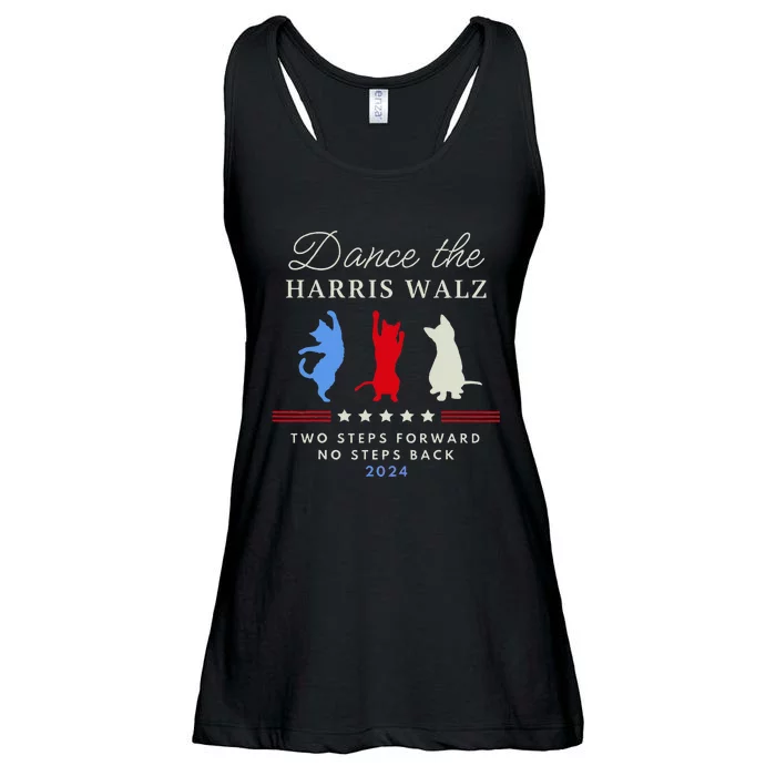 Kamala Harris Walz 2024 Waltz Dance 2 Steps Forward Not Back Ladies Essential Flowy Tank