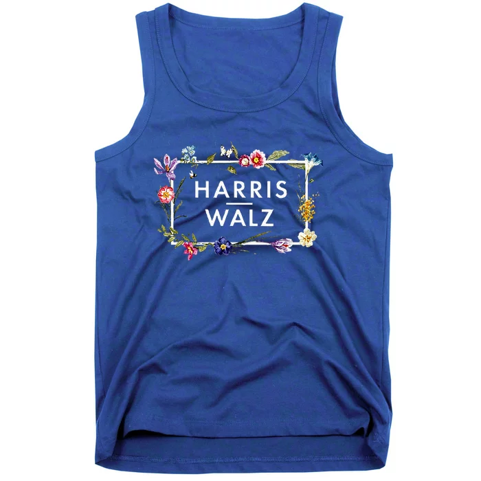 Kamala Harris Walz 2024 Floral Flowers Tank Top