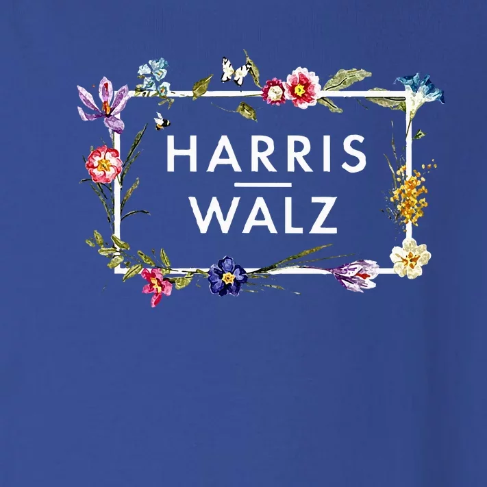 Kamala Harris Walz 2024 Floral Flowers Toddler Long Sleeve Shirt