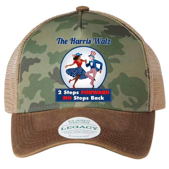 Kamala Harris Walz 2024 Waltz Dance 2 Steps Forward Not Back Legacy Tie Dye Trucker Hat