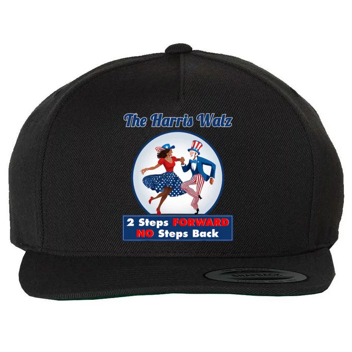 Kamala Harris Walz 2024 Waltz Dance 2 Steps Forward Not Back Wool Snapback Cap