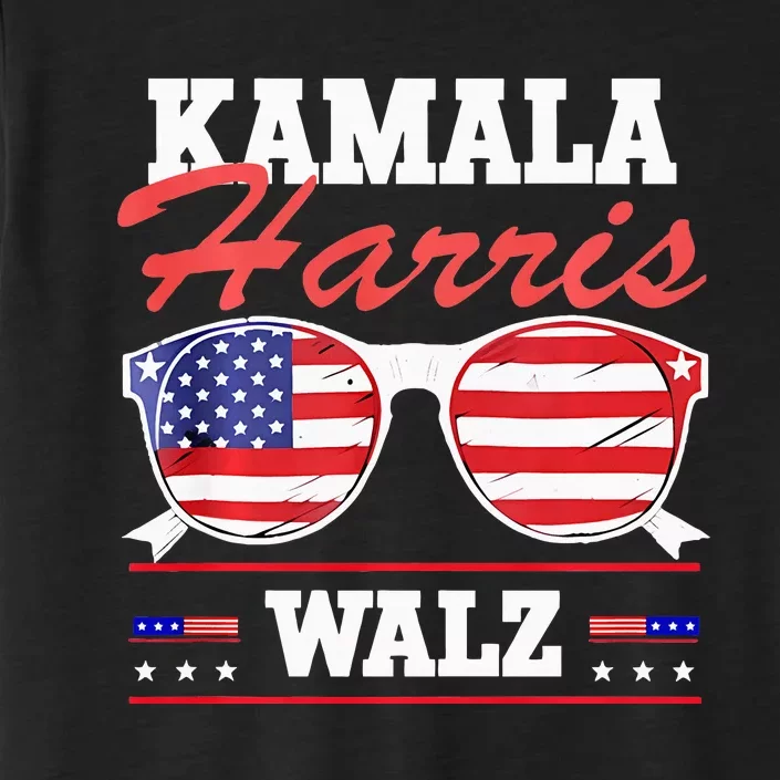 Kamala Harris Waltz American Flag ChromaSoft Performance T-Shirt