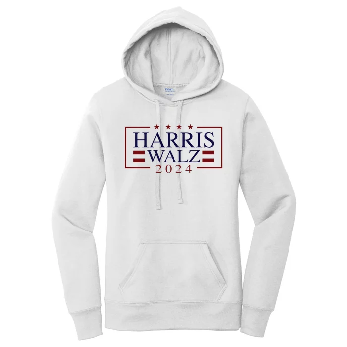 Kamala Harris Walz 2024 President Election Vote Usa Design Women's Pullover Hoodie