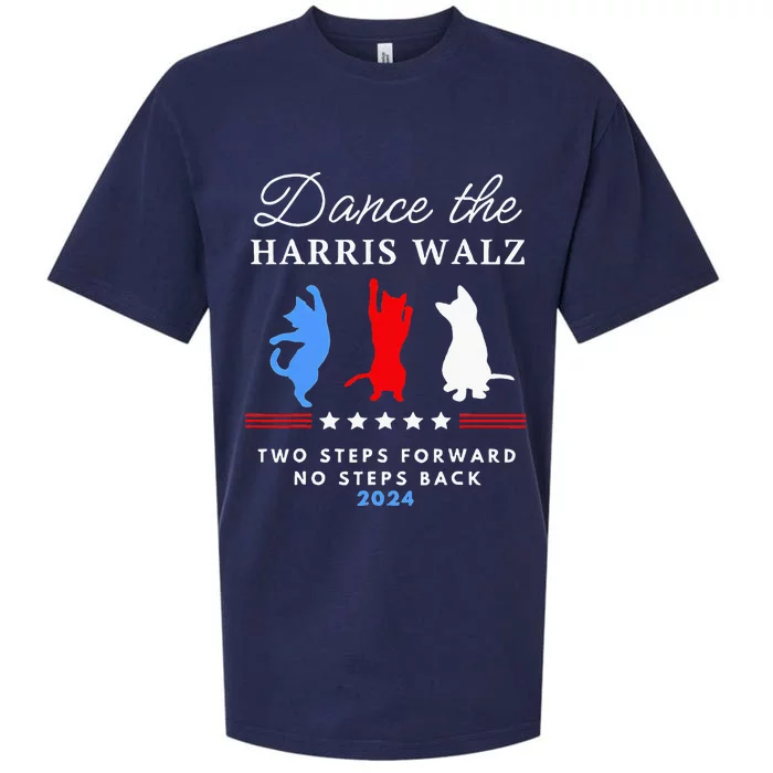 Kamala Harris Walz 2024 Waltz Dance 2 Steps Forward Sueded Cloud Jersey T-Shirt