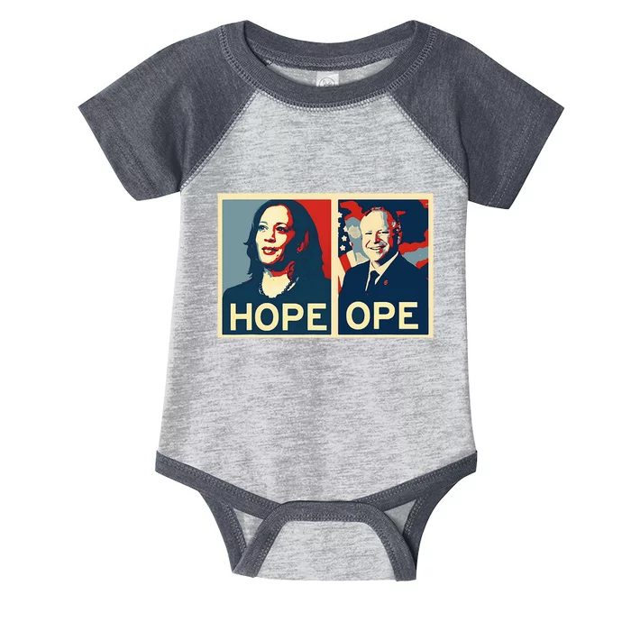 Kamala Hope Walz Ope Harris Walz 2024 Ope Vice President Infant Baby Jersey Bodysuit