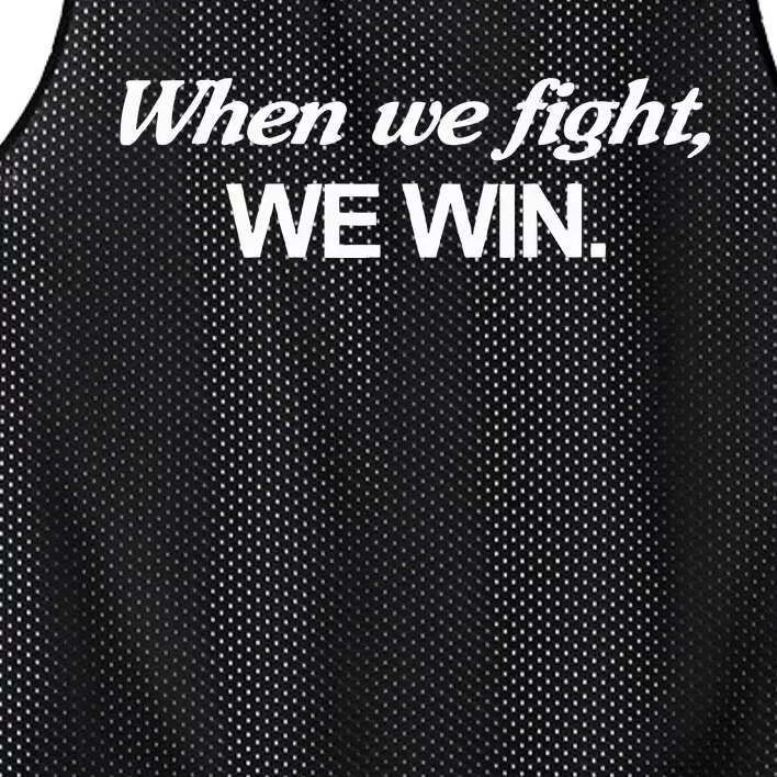 Kamala Harris When We Fight We Win Mesh Reversible Basketball Jersey Tank