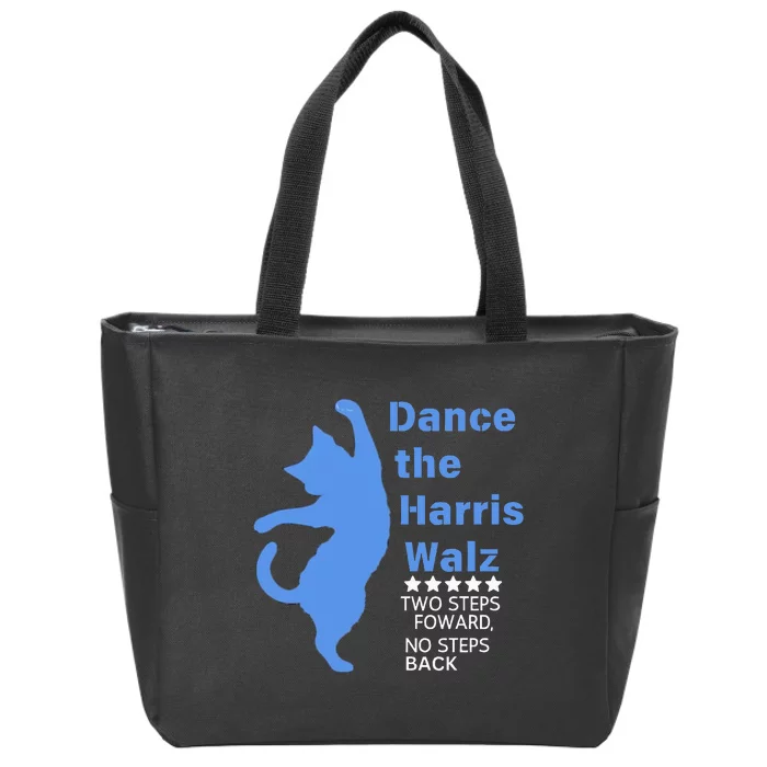 Kamala Harris Walz 2024 Waltz Dance 2 Steps Forward Zip Tote Bag