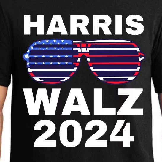 Kamala Harris Waltz American Flag Pajama Set