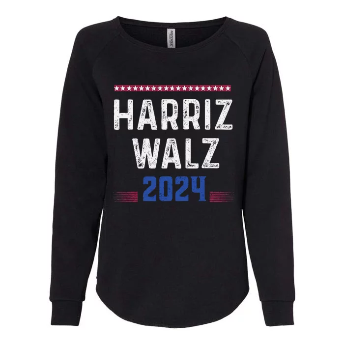 Kamala Harris Waltz 2024 Cool Patriotic Womens California Wash Sweatshirt