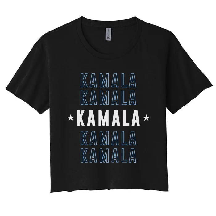 Kamala Harris Walz 2024 Save Democracy 2024 Women's Crop Top Tee