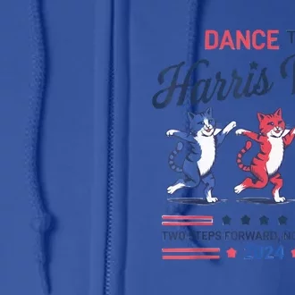 Kamala Harris Walz 2024 Waltz Dance 2 Steps Forward Not Back Gift Full Zip Hoodie