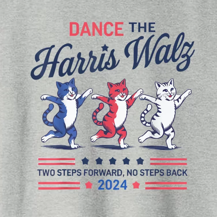 Kamala Harris Walz 2024 Waltz Dance 2 Steps Forward Not Back Gift Women's Crop Top Tee