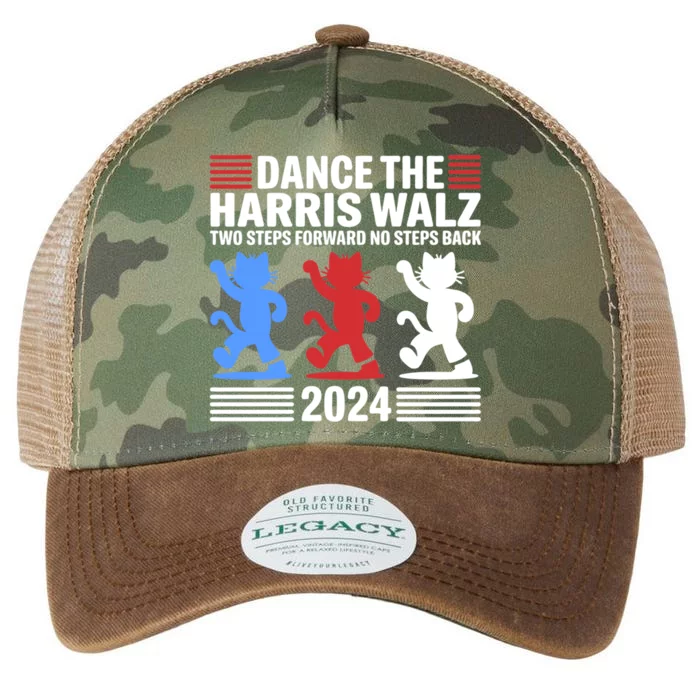 Kamala Harris Walz 2024 Waltz Dance 2 Steps Forward Not Back Gift Legacy Tie Dye Trucker Hat