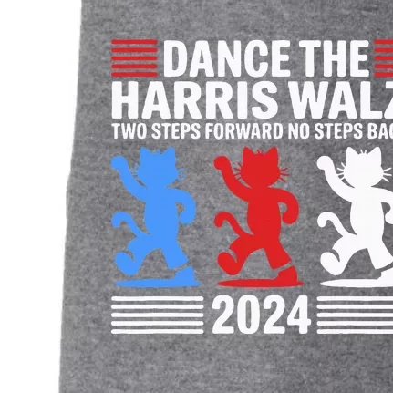 Kamala Harris Walz 2024 Waltz Dance 2 Steps Forward Not Back Doggie 3-End Fleece Hoodie