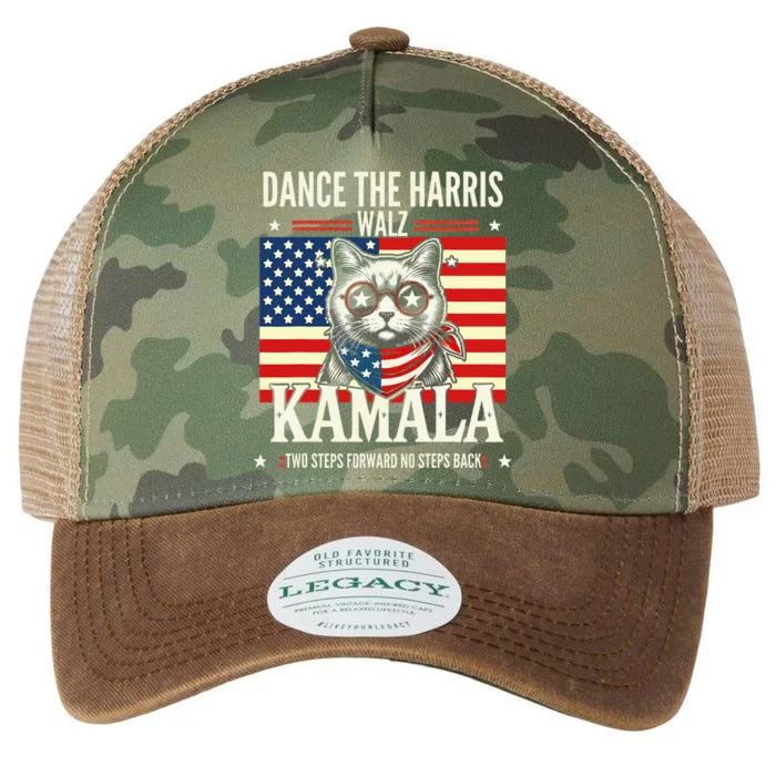 Kamala Harris Walz 2024 Waltz Dance 2 Steps Forward Not Back Legacy Tie Dye Trucker Hat