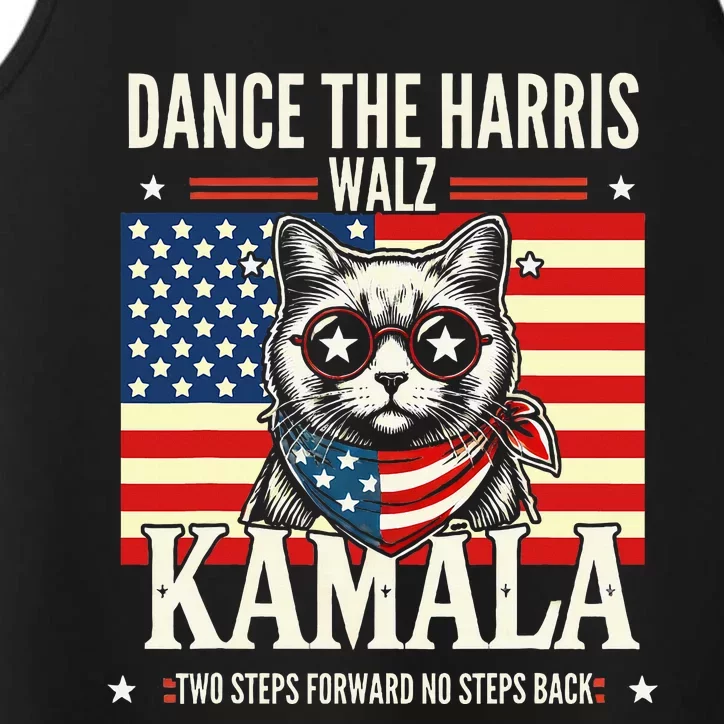 Kamala Harris Walz 2024 Waltz Dance 2 Steps Forward Not Back Performance Tank