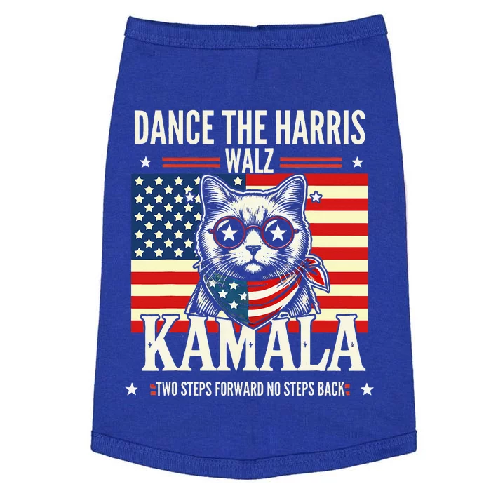 Kamala Harris Walz 2024 Waltz Dance 2 Steps Forward Not Back Doggie Tank