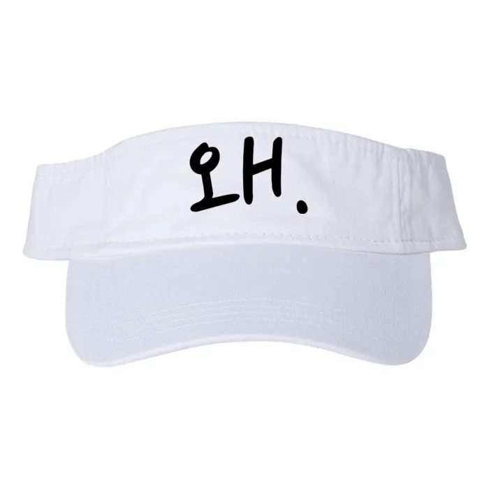 Korean Hangul Word Why Valucap Bio-Washed Visor