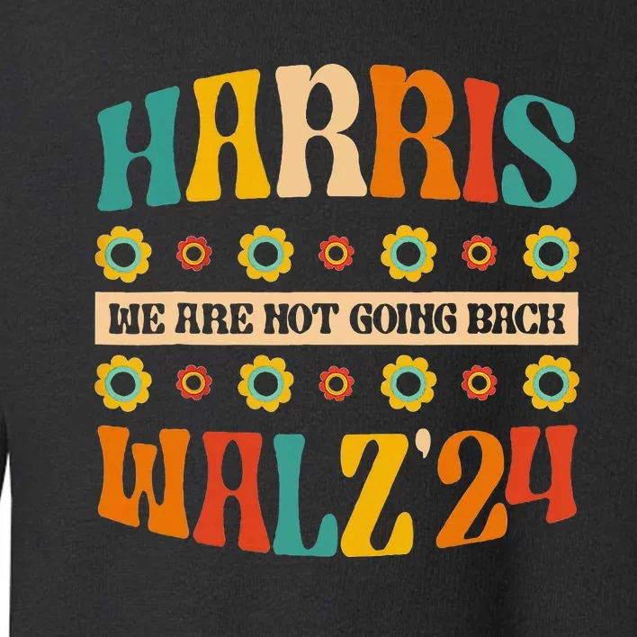 Kamala Harris Walz 2024 For President Election Campaign Boho Toddler Sweatshirt