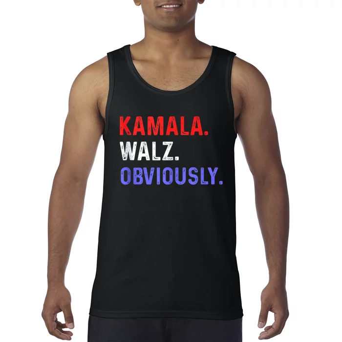 Kamala Harris Walz Obviously Tank Top