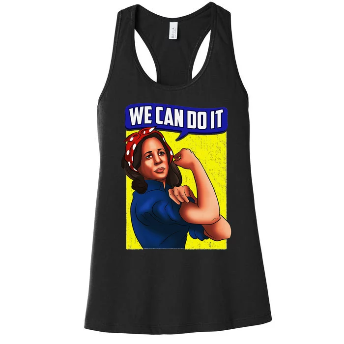 Kamala Harris We Can Do It Kamala For President Women's Racerback Tank