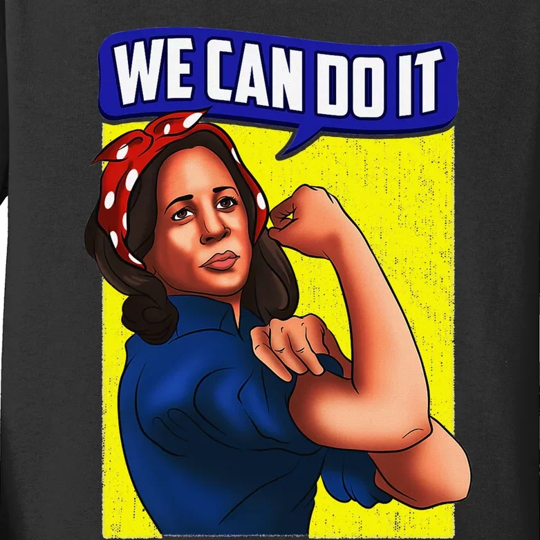 Kamala Harris We Can Do It Kamala For President Kids Long Sleeve Shirt