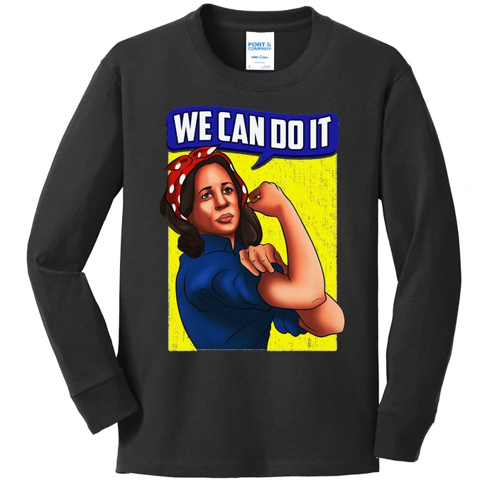 Kamala Harris We Can Do It Kamala For President Kids Long Sleeve Shirt