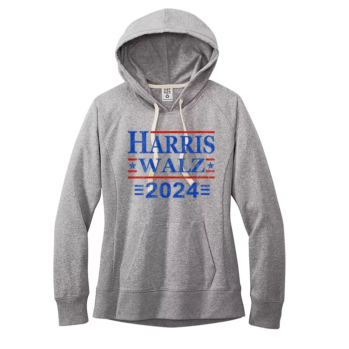 Kamala Harris Walz 2024 Democratic Vp President 47th Us Flag Women's Fleece Hoodie