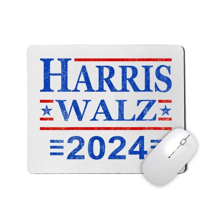 Kamala Harris Walz 2024 Democratic Vp President 47th Us Flag Mousepad