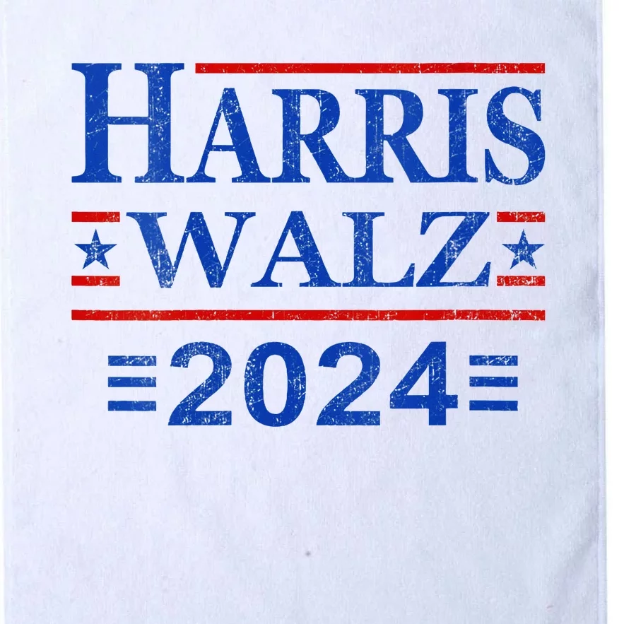 Kamala Harris Walz 2024 Democratic Vp President 47th Us Flag Platinum Collection Golf Towel