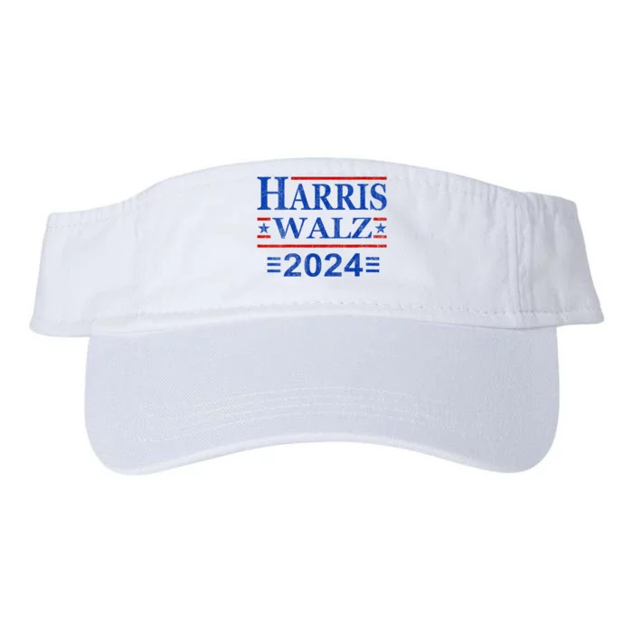 Kamala Harris Walz 2024 Democratic Vp President 47th Us Flag Valucap Bio-Washed Visor