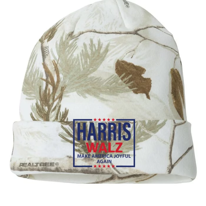 Kamala Harris Walz Make America Joyful 2024 Design Kati - 12in Camo Beanie