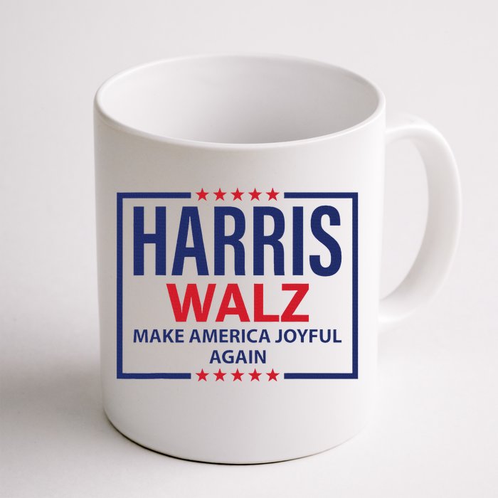 Kamala Harris Walz Make America Joyful 2024 Design Front & Back Coffee Mug