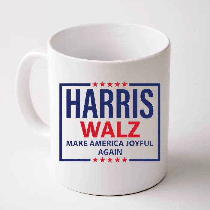 Kamala Harris Walz Make America Joyful 2024 Design Front & Back Coffee Mug