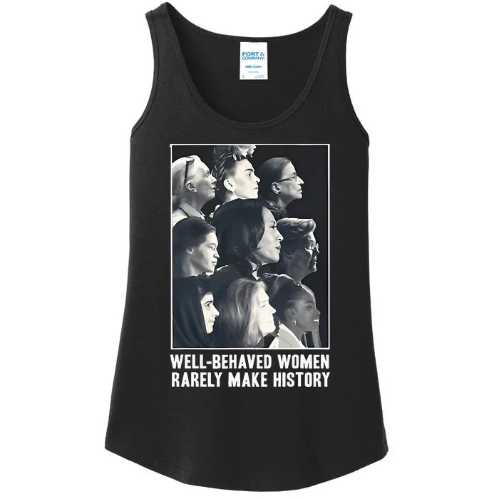 Kamala Harris Wellbehaved Women Rarely Make History Ladies Essential Tank