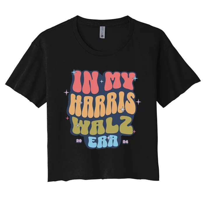 Kamala Harris Walz Comfort Colors  In My Kamala Era Madam President 2024 Women's Crop Top Tee