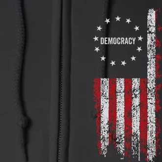 Kamala Harris Walz 2024 Harris Waltz Vp President 47th Flag Full Zip Hoodie