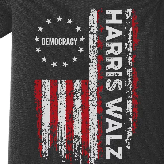 Kamala Harris Walz 2024 Harris Waltz Vp President 47th Flag Baby Bodysuit