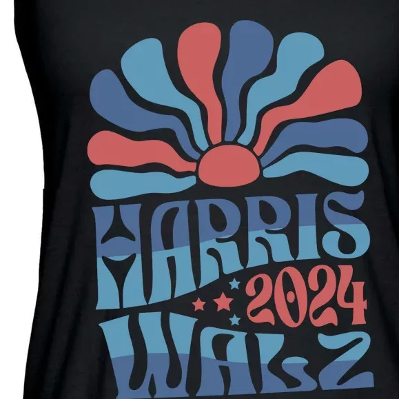 Kamala Harris Walz 2024 Ladies Essential Flowy Tank