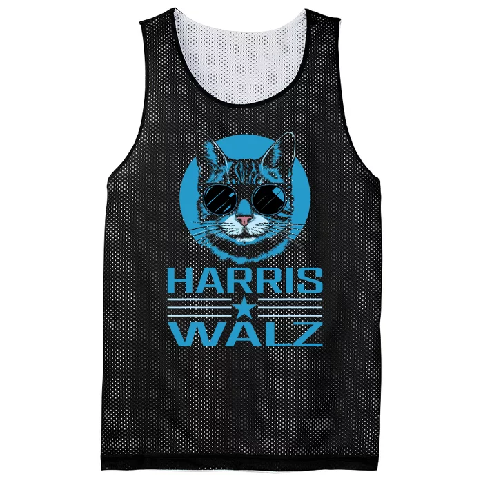 Kamala Harris Walz Harris Waltz 2024 Democratic Vp President Mesh Reversible Basketball Jersey Tank