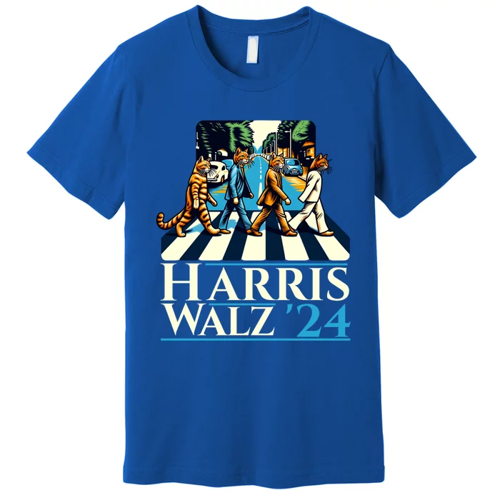 Kamala Harris Walz 2024 Harris Waltz Democratic Vp President Gift Premium T-Shirt