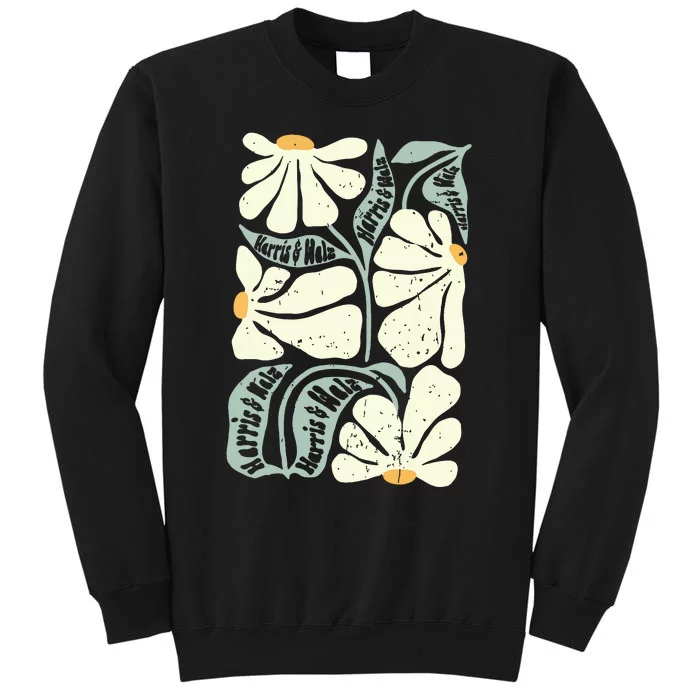 Kamala Harris Waltz Hand Drawn Flower Brighter Tomorrow 2024 Tall Sweatshirt