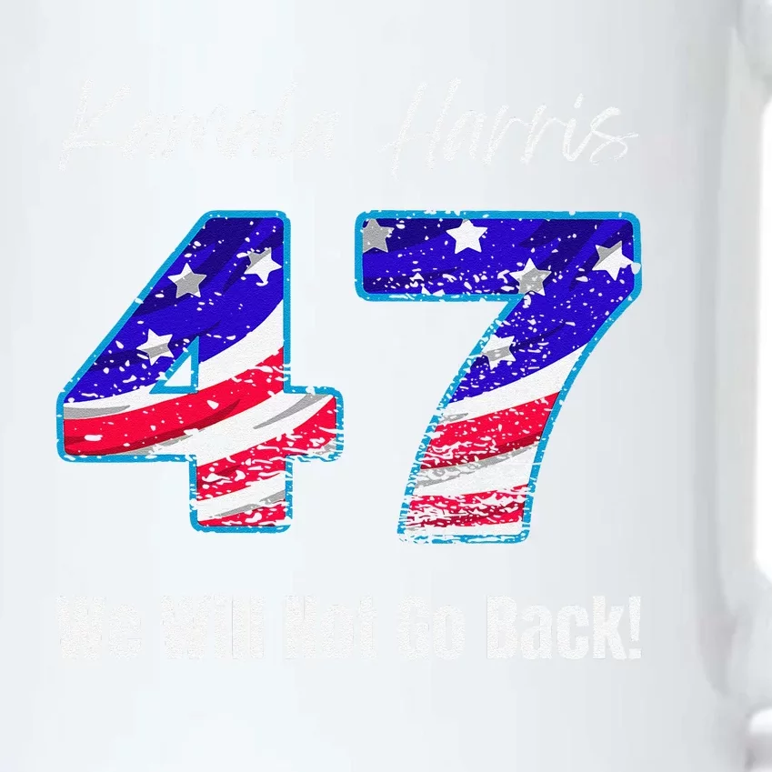 Kamala Harris We Will Not Go Back 2024 Presidential Election Black Color Changing Mug