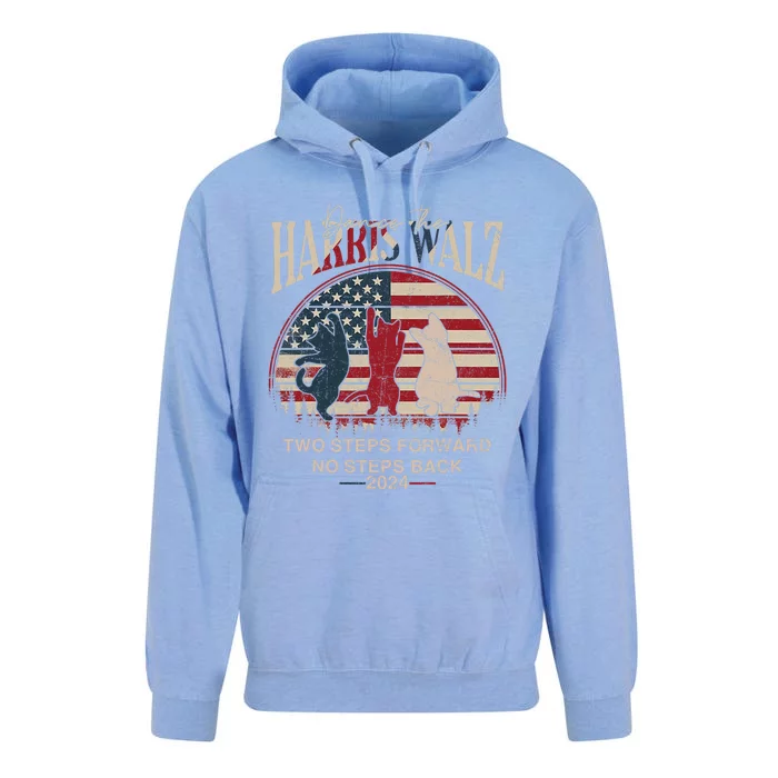 Kamala Harris Walz 2024 Waltz Dance 2 Steps Forward Not Back Unisex Surf Hoodie