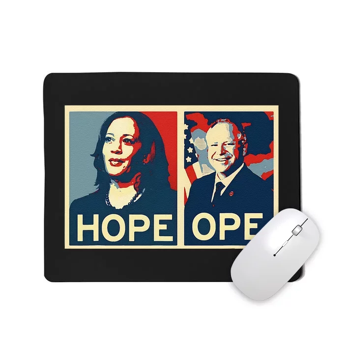 Kamala Hope Walz Ope Harris Walz 2024 Ope Vice President Gift Mousepad