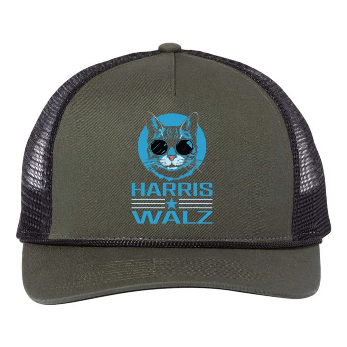 Kamala Harris Walz Harris Waltz 2024 Democratic Vp President Retro Rope Trucker Hat Cap