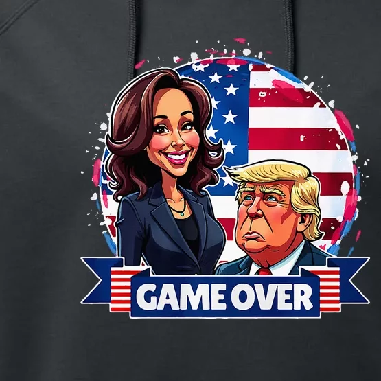 Kamala Harris Win Debate For President 2024 Campaign Trump Performance Fleece Hoodie