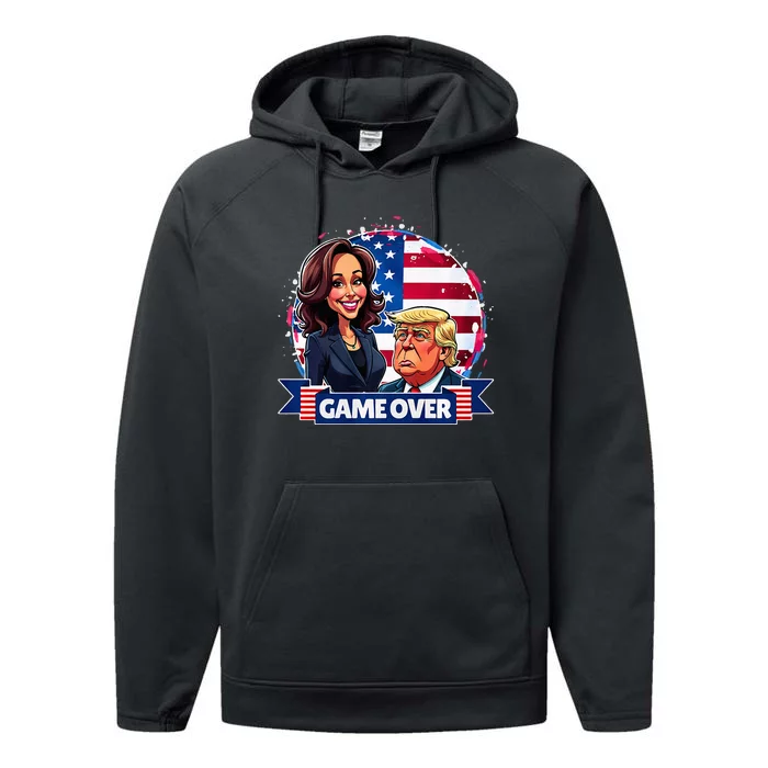 Kamala Harris Win Debate For President 2024 Campaign Trump Performance Fleece Hoodie