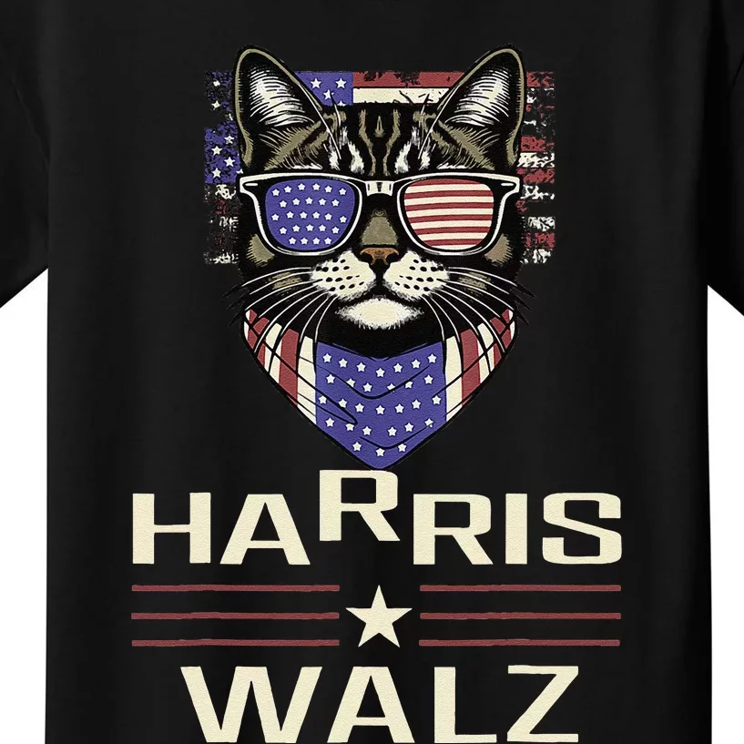 Kamala Harris Walz 2024 Harris Waltz Democratic Vp President Kids T-Shirt